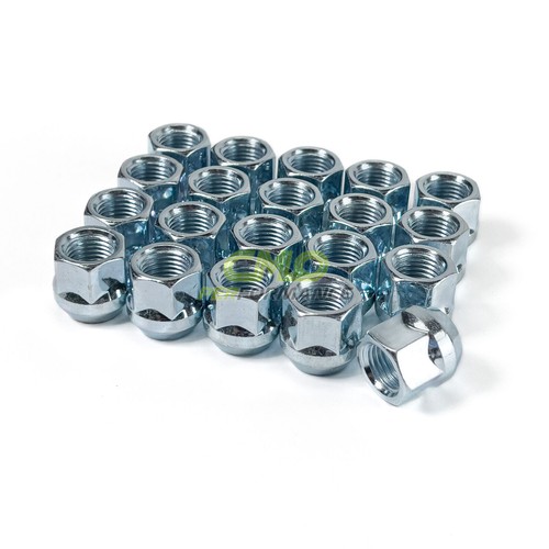 24-Pack Open End Bulge Acorn Lug Nuts – 9/16 Inch, Conical Seat, Zinc Finish, Solid Steel