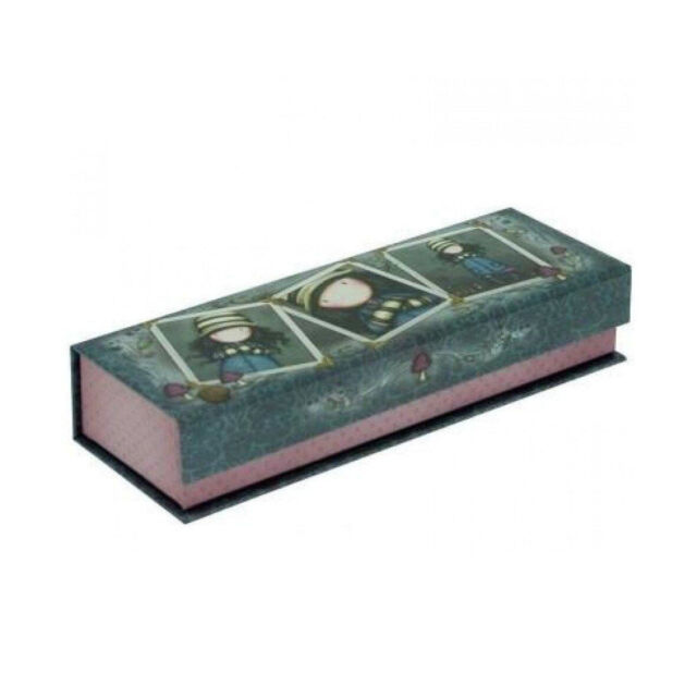 GORJUSS Portapenne e matite pencil box in cartone stampato grigio 20x7x4 cm