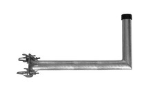 A.S.SAT Mastausleger- Stahl / L-Form, 55cm / Rohr Ø48mm - feuerverzinkt / stabil