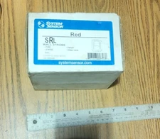 NEW, System Sensor SRL Wall Strobe - red - 2 wire - clear lens - L01-2523-001
