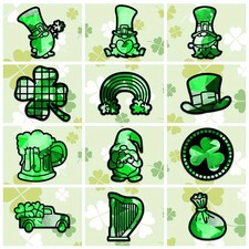 2sets Suncatcher Craft set for Window Paint Art Painting Saint Patrick's Day