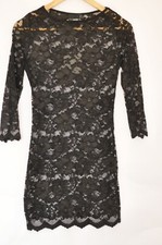 ASOS Ladies Black Lace Bodycon Mini Dress - BNWT UK 6 EU 34 Petite