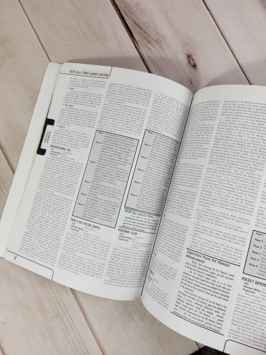 BESM d20 Anime Role-Player's Handbook - Stingy Gamer Edition - 3.5