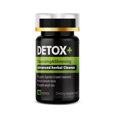 DETOX+ Cleansing & Slimming Nahrungsergänzungsmittel Advanced Herbal Cleanse · Sup