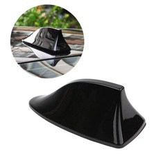 Black Shark Fin Roof Antenna Fmam Aerial Radio Signal Decor Car Trim Universal