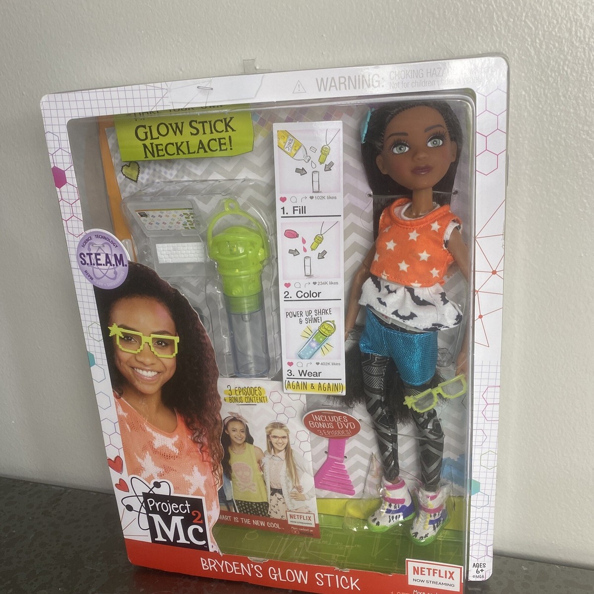 アイドル FRAGMENT uniform experiment EllGY POCR Project MC2 Bryden's Glow Stick Doll Experiment Netflix RARE