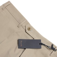 Zanella NWT Cotton Blend Parker Chinos / Casual Pants Size 34 US In Solid Beige