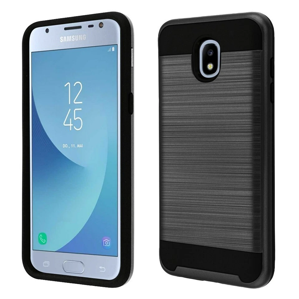 Funda híbrida para Samsung Galaxy J3 V 2018/Orbit/Star/Achieve + Detector de pantalla Foto 2 de 4