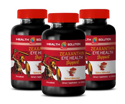 eye antioxidants - Zeaxanthin Eye Health - marigold antioxidant 3 Bottles