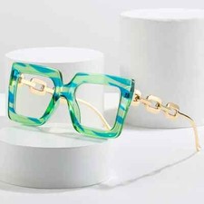 Ladies Chain Luxury Glasses Elegant glasses frame eyewear Optical Clear Lens
