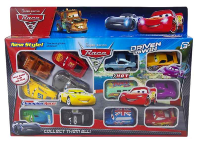 12Pcs Disney Pixar Cars Lightning McQueen Jackson Storm Mater