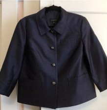  200 NWT TALBOTS LADYS SILK WOOL BUTTON FRONT EVENING PARTY JACKET SUIT SIZE 4