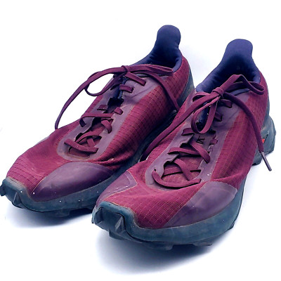 Salomon AlphaCross Ortholite Trail Running Shoes Purple Womens Size 10.5 43.5