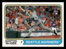 Easton McGee RC 2023 Topps Heritage #178 Rookie Seattle Mariners Centered Mint