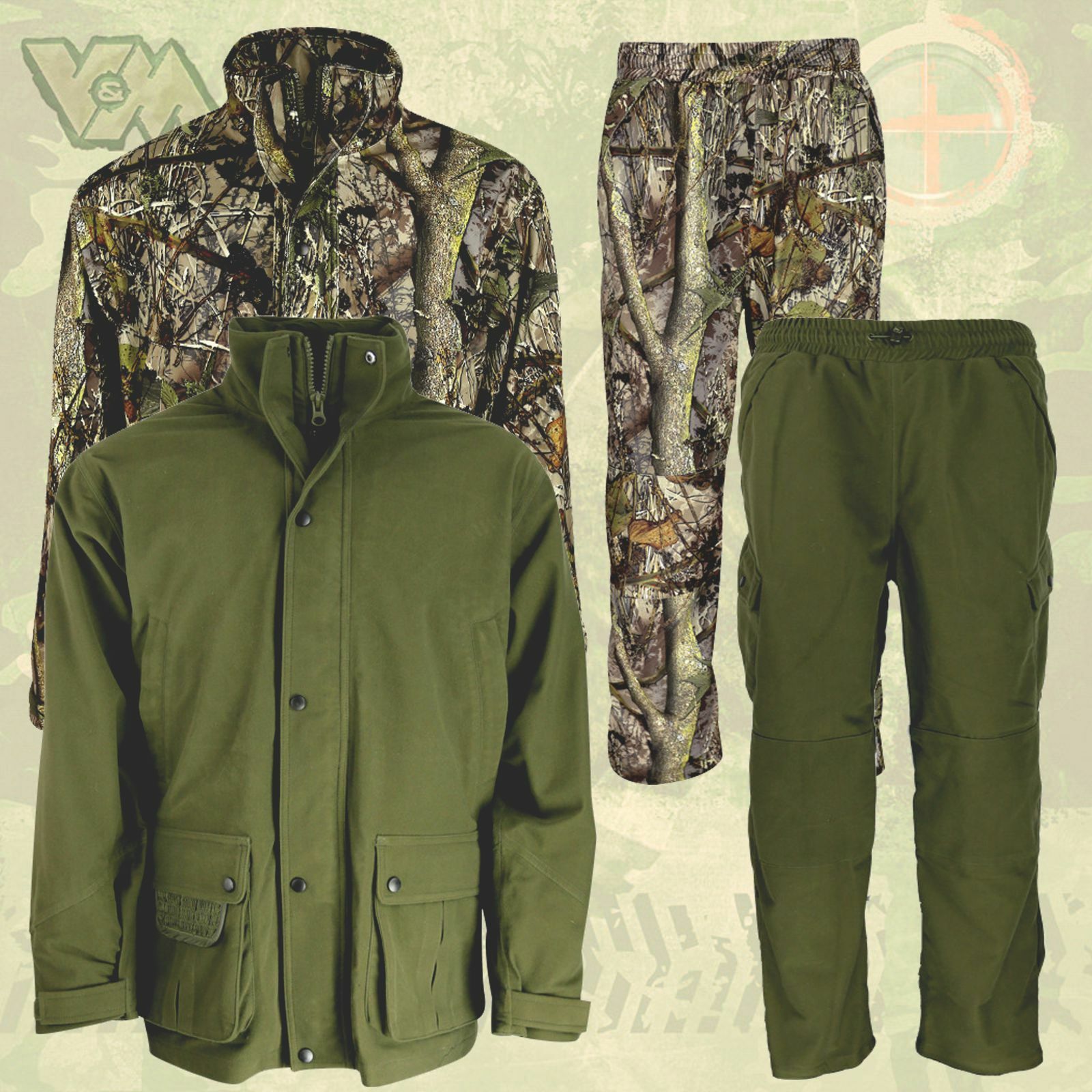 HUNTING JACKE HOSE ANZUG OUTDOOR KÄLTESCHUTZ NÄSSESCHUTZ ANGELN JAGEN