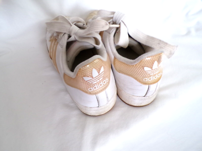 adidas gazelle silver green womens ADIDAS Size 10 White Leather Chunky Heel Sneakers – Sui Generis Designer  Consignment