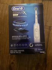 Oral-B GENIUS X 1000 Rechargeable Toothbrush, 3 Brush Heads  Travel Case, Black