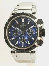 FESTINA F16774 TOUR CHRONO 1/20s,BIG SIZE 46mm,DATE,STEEL,SERVICE,NEUWERTIG
