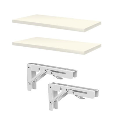 Schweberegal Wandmontage Tiefe 270 mm 2er Set mit Halterungen