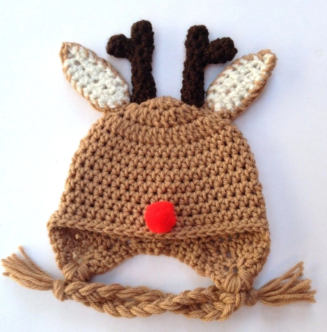 Crochet deer best sale hat