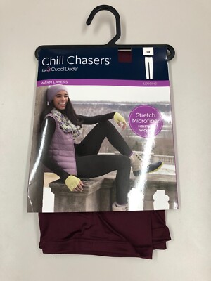 Cuddl Duds CD9685 Womens Chill Chasers Warm Layers Stretch Microfiber Leggings