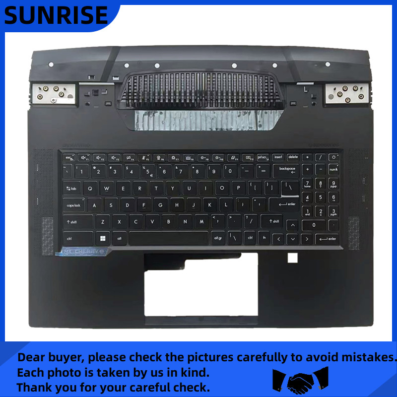 New For MSI TITAN GT77 12UGS-009 MS-17Q1 Palmrest Cover With