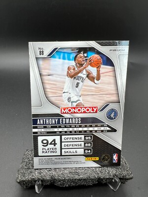 2024-25 Panini Prizm Monopoly Anthony Edwards Free Parking SP