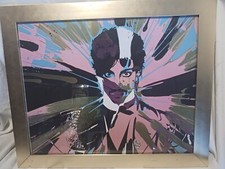 Prince Art Electic Visionary Pioneer Electric Blue Neon Pink Acid Green Splash