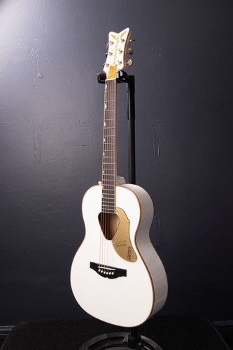 Gretsch G5021WPE Rancher Penguin Parlor Acoustic-Electric Guitar - White - Picture 5 of 8