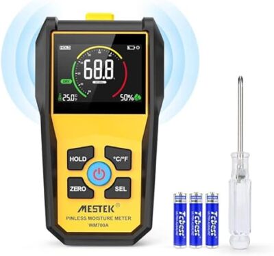 MESTEK WM700A PINLESS WOOD MOISTURE METER DIGITAL DRYWALL MASONRY FIREWOOD