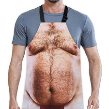 JUNQIU Funny Apron For Men, White Elephant Gifts For Adults, Gag Gifts