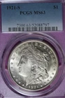 1921 S PCGS MS63 MORGAN SILVER DOLLAR #B51515