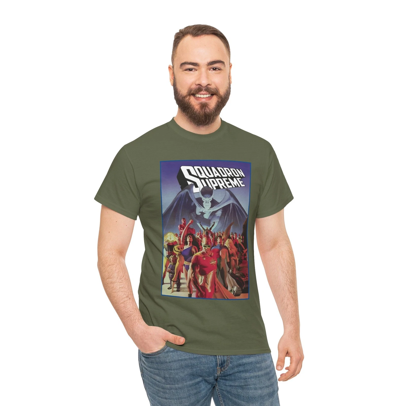 Squadron Supreme T-Shirt - Alex Ross Art - Marvel Comics - Hyperion, Nighthawk