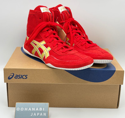 ASICS EX-EO Wrestling Boxing Shoes 1083A001 TWR900 New model Red Gold  US 4.5-13