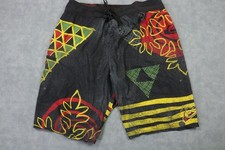 Quiksilver Board Shorts Mens 36 Multicolor Geometric Swim Trunks Drawstring