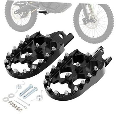 Motorcycle Foot Pegs Footpegs Wider Rest Pedal CNC for 72V Rawrr Mantis X black