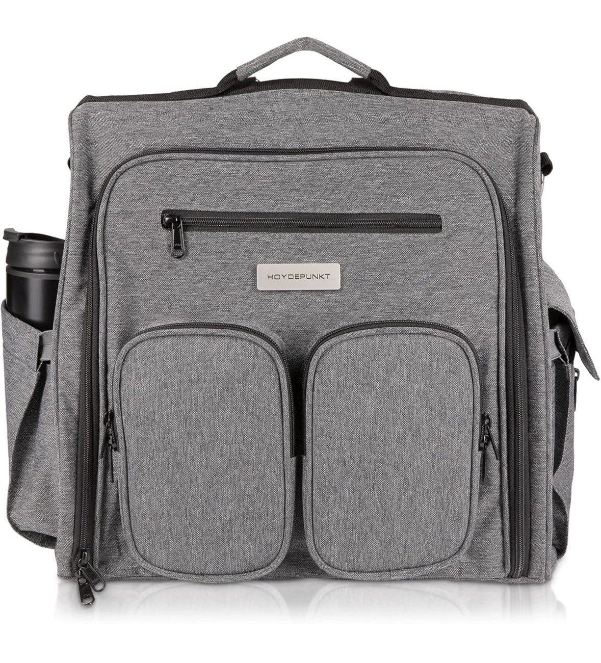 Hoydepunkt Baby Changing Nappy Diaper Bag Backpack Convertible Shoulder Grey