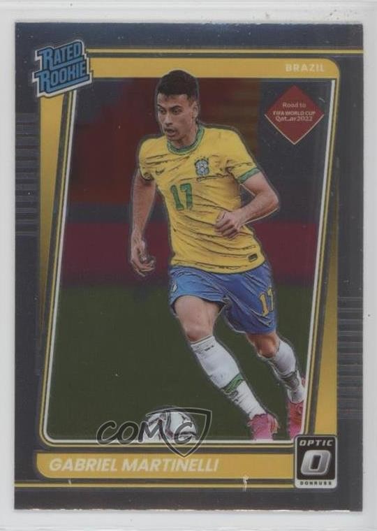 2021-22 Panini Donruss Road to Qatar Rated Rookie Optic Gabriel Martinelli 1j01