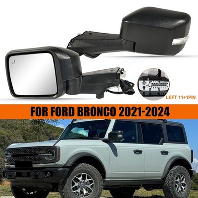 Left Driver Side For Ford Bronco 2020-2025 Mirror W/ Blind Spot Camera