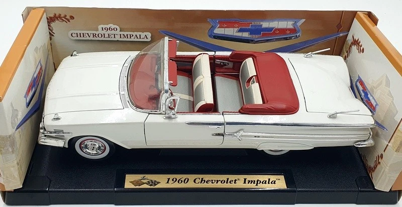 Motor Max 1/18 Scale Diecast 73110 - 1960 Chevrolet Impala - White - Image 4 of 4