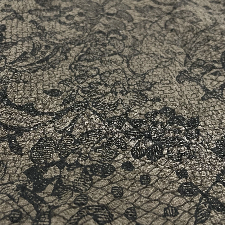 Habitat Button Up Jacket Womens Large Brown Gallery Artsy Textured Jacquard F116 - Image 3 of 4