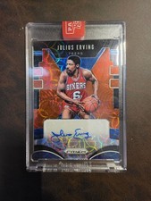 2019-20 Panini Prizm Choice Prizm Autograph Julius Erving #SG-JEV 76ers