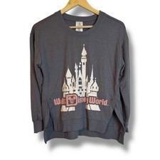 Walt Disney World Authentic Gray Magic Kingdom Castle Sweatshirt Gray Women s XS