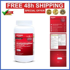 Amazon Basic Care Extra Strength Pain Relief Acetaminophen Caplets 500mg