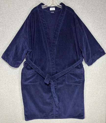 Robe ceinturée Christian Dior Monsieur bleu royal taille unique tissu éponge super chaud