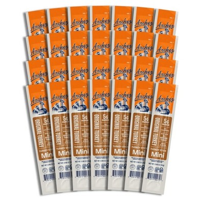 Archer Jerky Mini Turkey Sticks - All Natural 0.5 Ounce (Pack of 28) 
