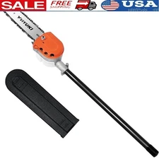 Universal 10in Pole Saw Attachment Heavy Duty Pruner Powerheads 2in1 Tool New