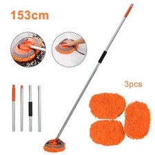 Autowaschbürste ALU-Teleskop Waschbürste Bürste KFZ PKW LKW Autopflege 45-153 CM