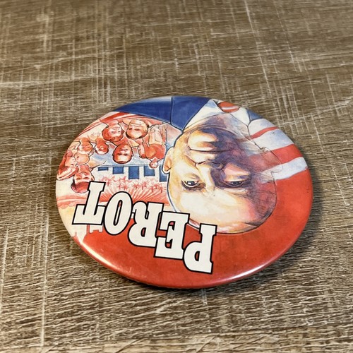 3 1/2” Ross Perot President '92 Political Campaign Pinback Button Pin 1992 - Afbeelding 4 van 9
