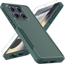 for Motorola Edge 2025 Case with Tempered Glass Screen Protector